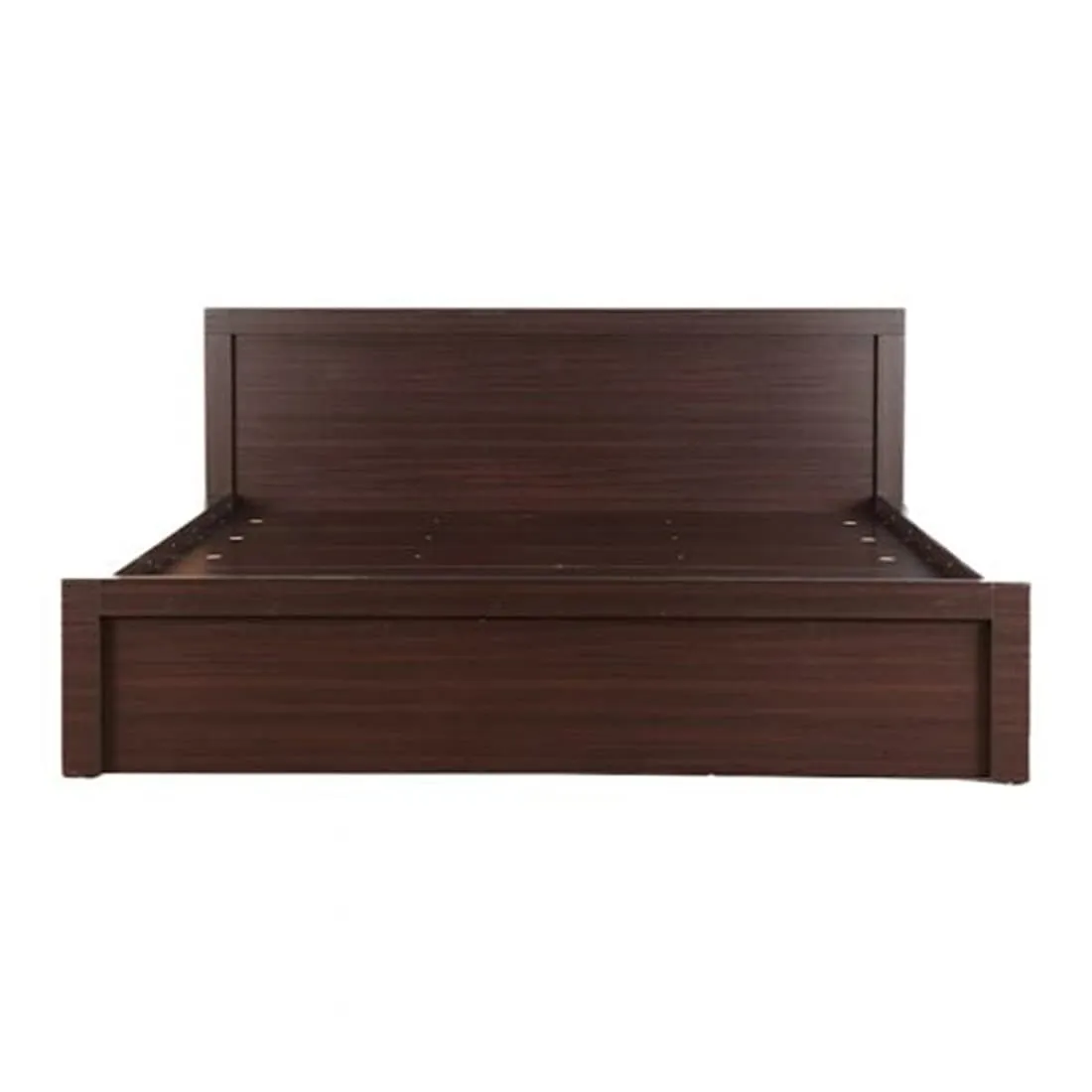 Harry Engineered Wood Bed without Storage (Brown)