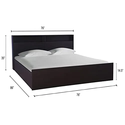 Jack Engineered Wood Bed With Box Storage