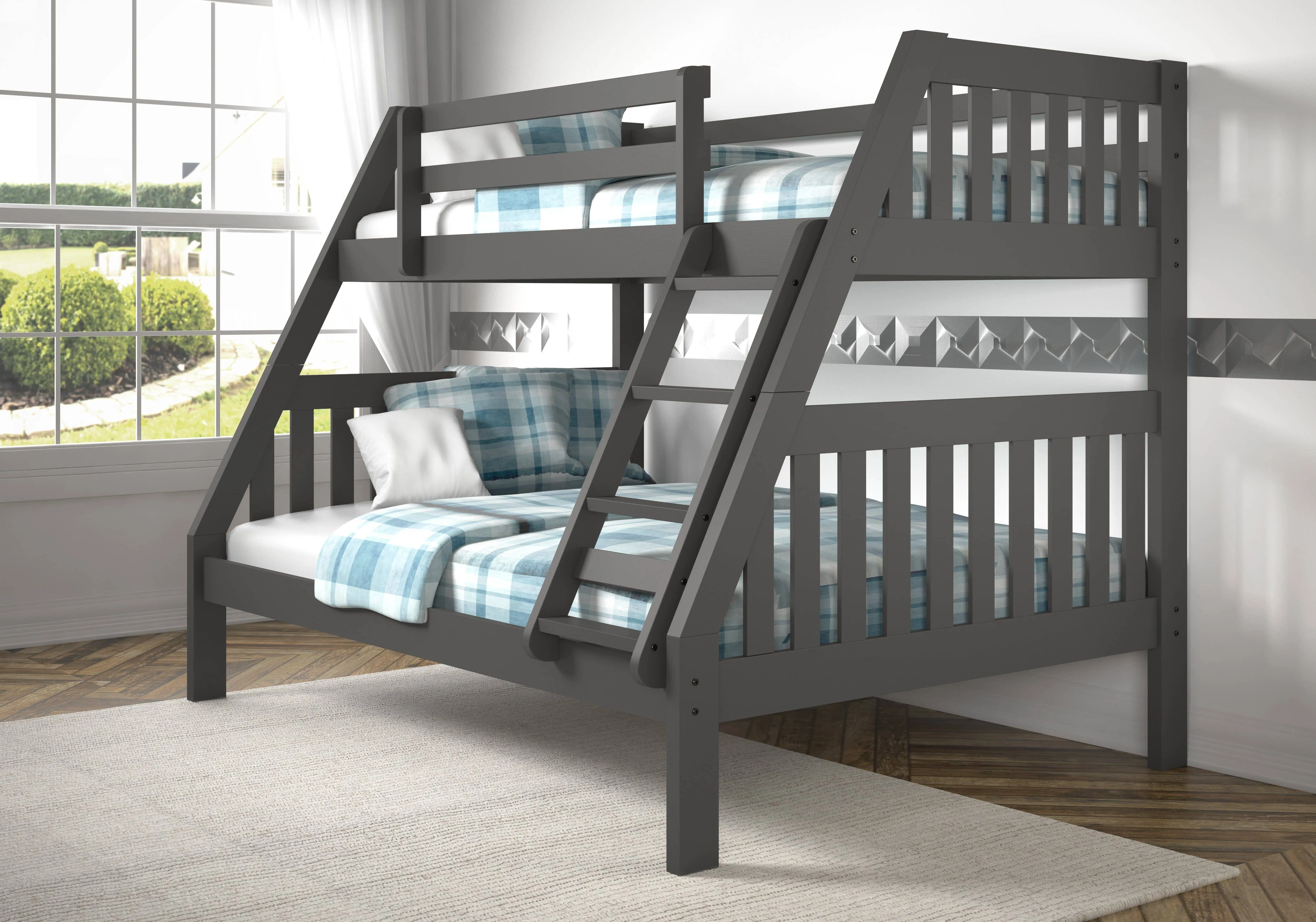 Lila Modern Twin over Full Bunk Bed