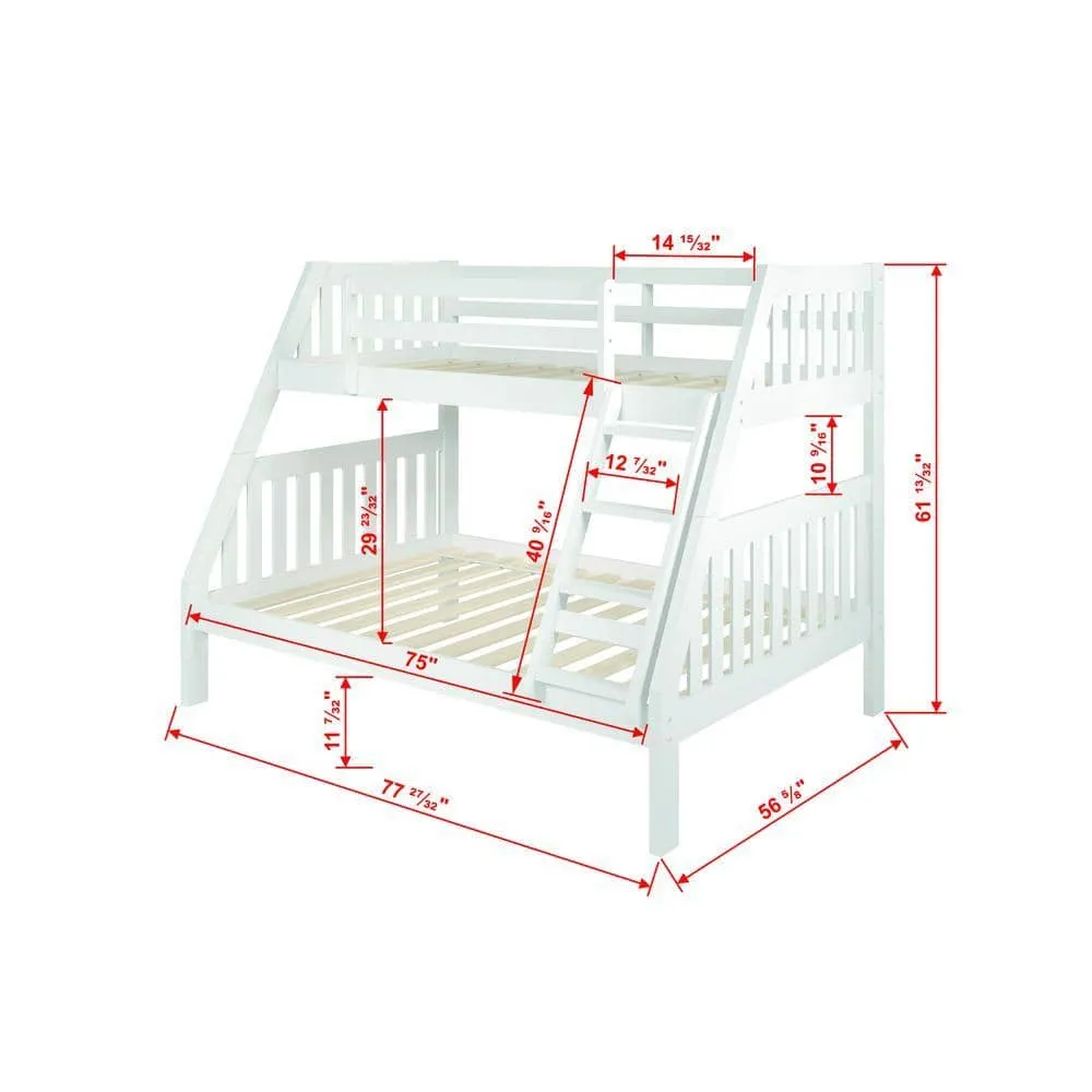 Lila Modern Twin over Full Bunk Bed