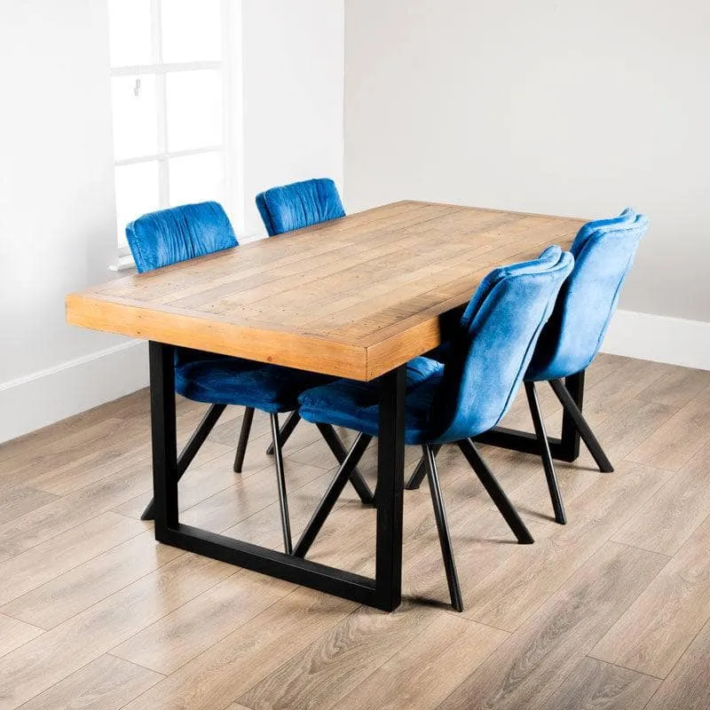 Lincoln Fixed Table & Aspen Blue Chairs - Multiple Configurations