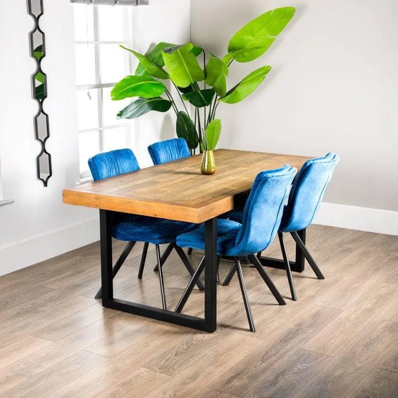 Lincoln Fixed Table & Aspen Blue Chairs - Multiple Configurations