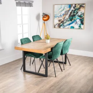 Lincoln Fixed Table & Vancouver Emerald Chairs - Multiple Configurations