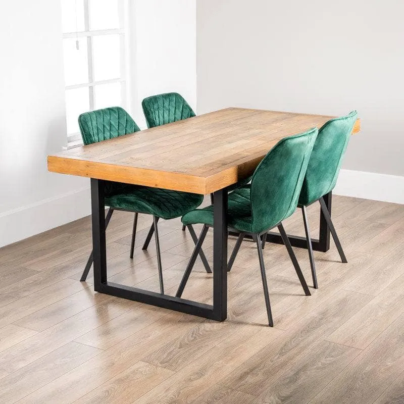 Lincoln Fixed Table & Vancouver Emerald Chairs - Multiple Configurations