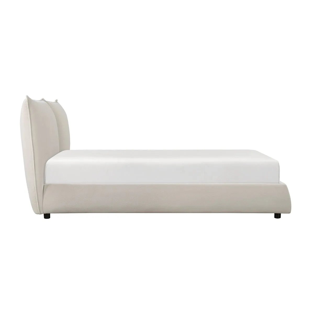 Linna Modern Chenille Upholstered Queen Bed