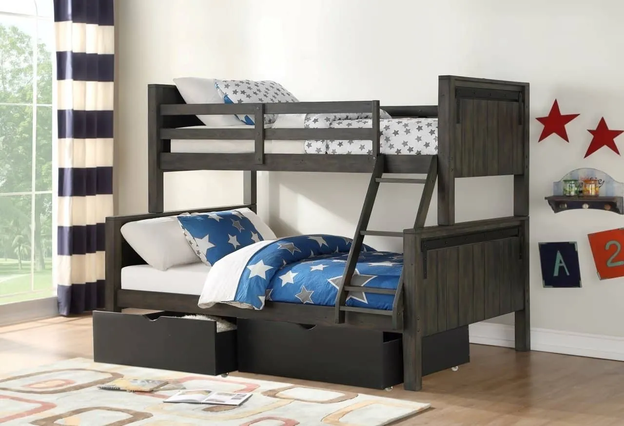 Mac Modern Bunk Bed with Storage