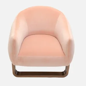 Milo Velvet Ivory White Accent Chair