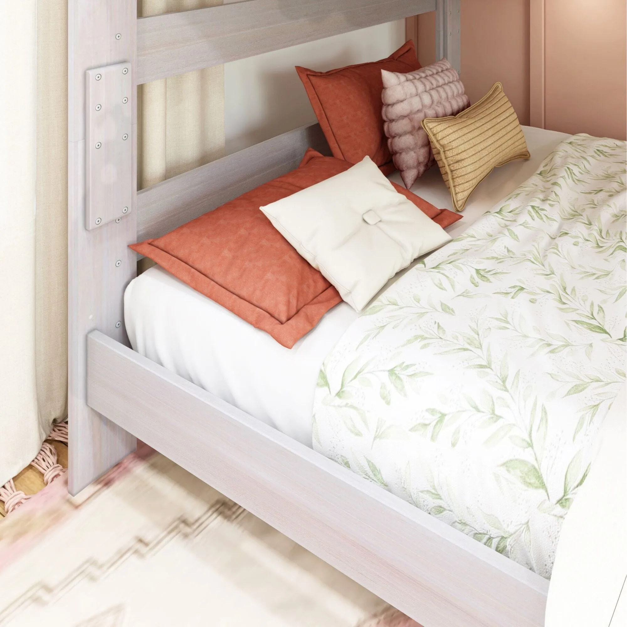 Modern Farmhouse Queen Over Queen Bunk Bed