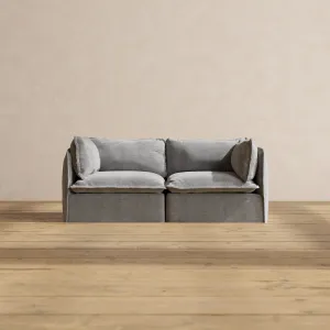 Modular Washable 2-Seater in Ash | Memorix  Seat | Contour Pillow