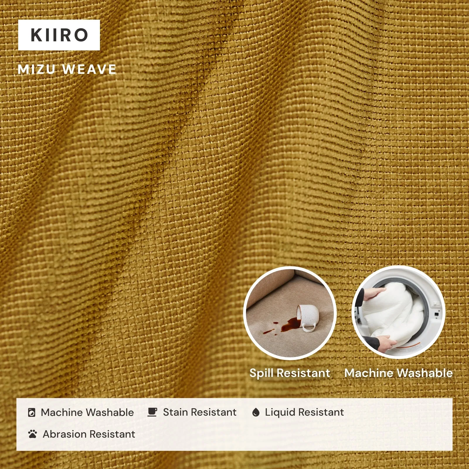 Modular Washable 2-Seater in Kiiro | Deluxe  Seat | Cloud Pillow