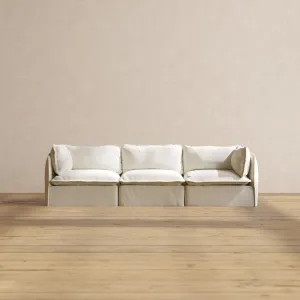 Modular Washable 3-Seater in Eggshell | Memorix  Seat | Cloud Pillow