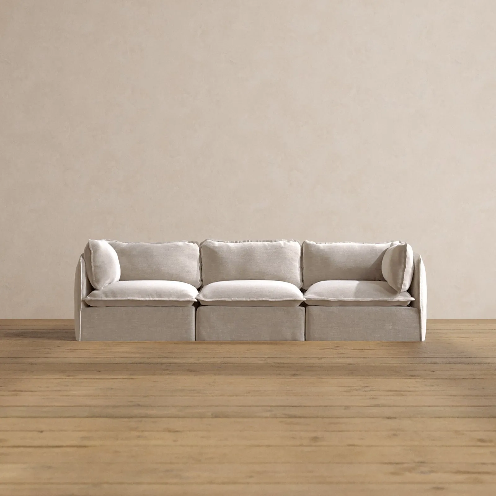 Modular Washable 3-Seater in Mist | Memorix  Seat | Contour Pillow