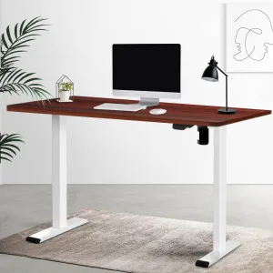 Motorised Height-Adjustable Standing Desk, Walnut, 120cm - Artiss