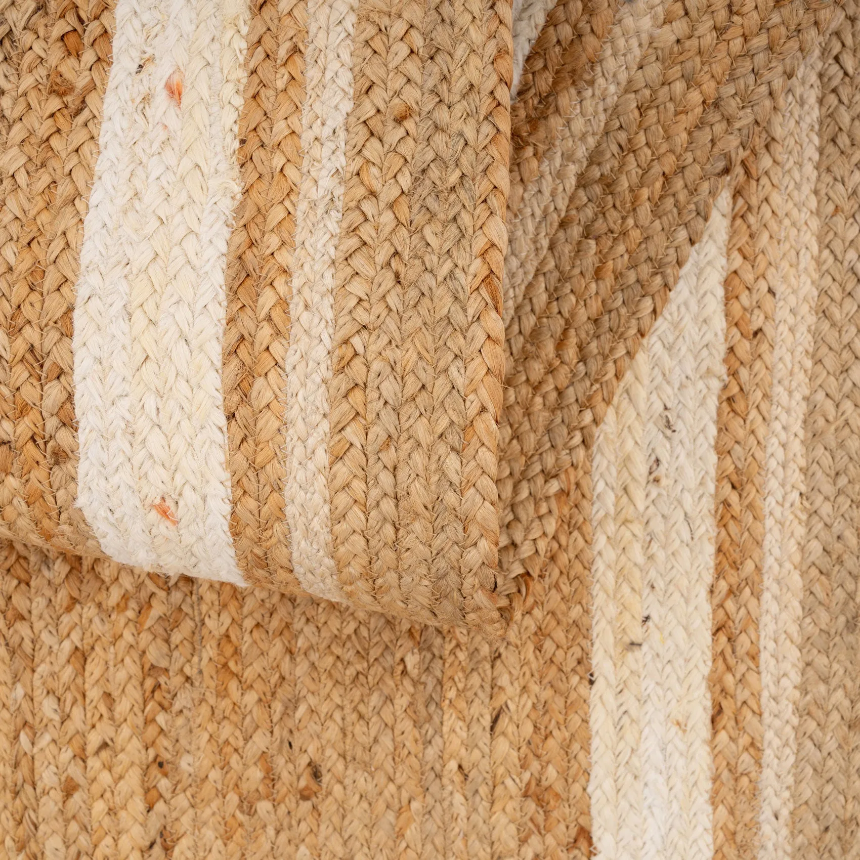 Natural Bordered Jute Runner Rug - Laurel