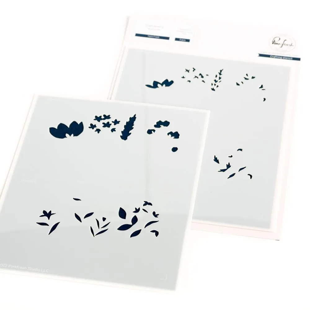 Pinkfresh Studio Stencils 4.25"X5.5" 2/Pkg Farm Fresh*