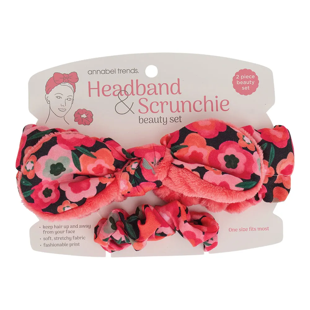 Printed Headband & Scrunchie Set