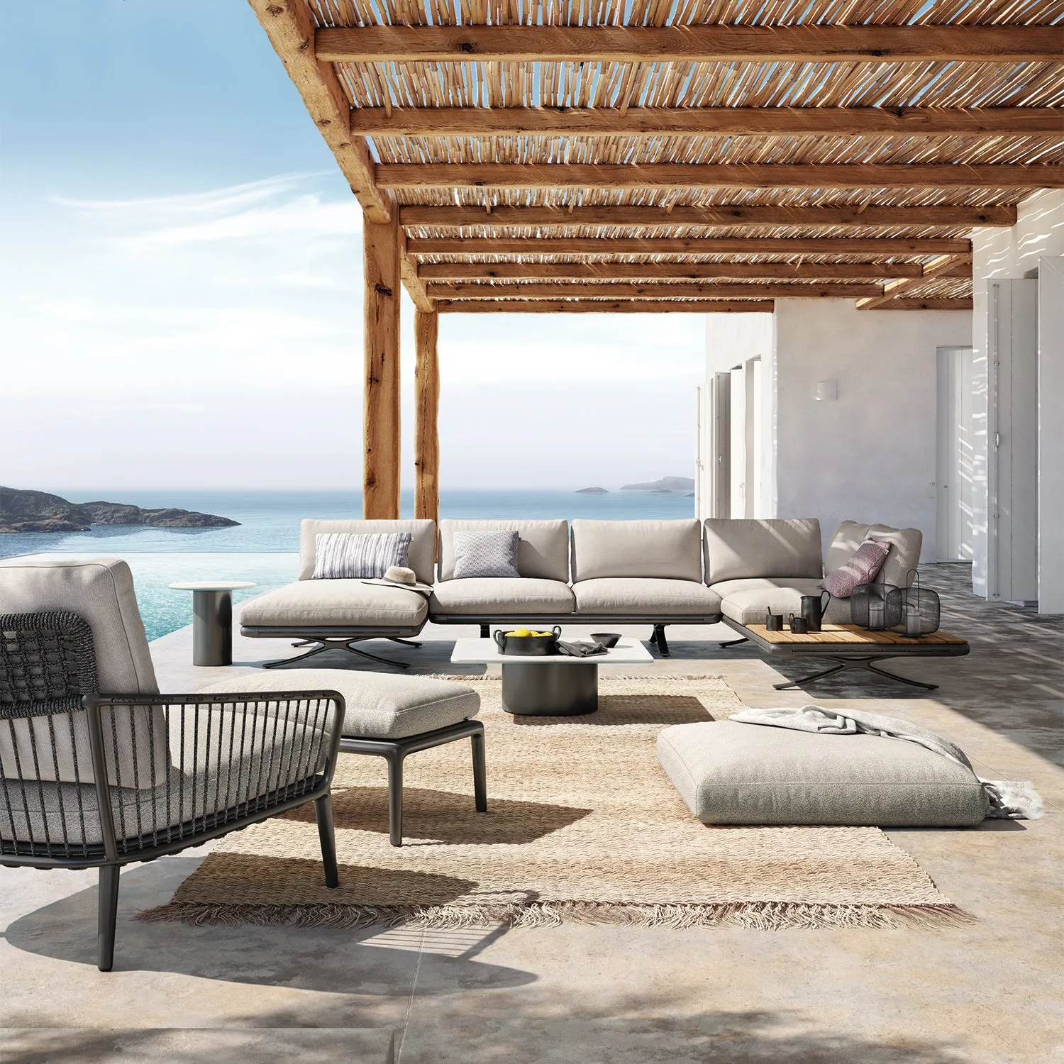 rolf benz | yoko 271 outdoor armchair | bianco