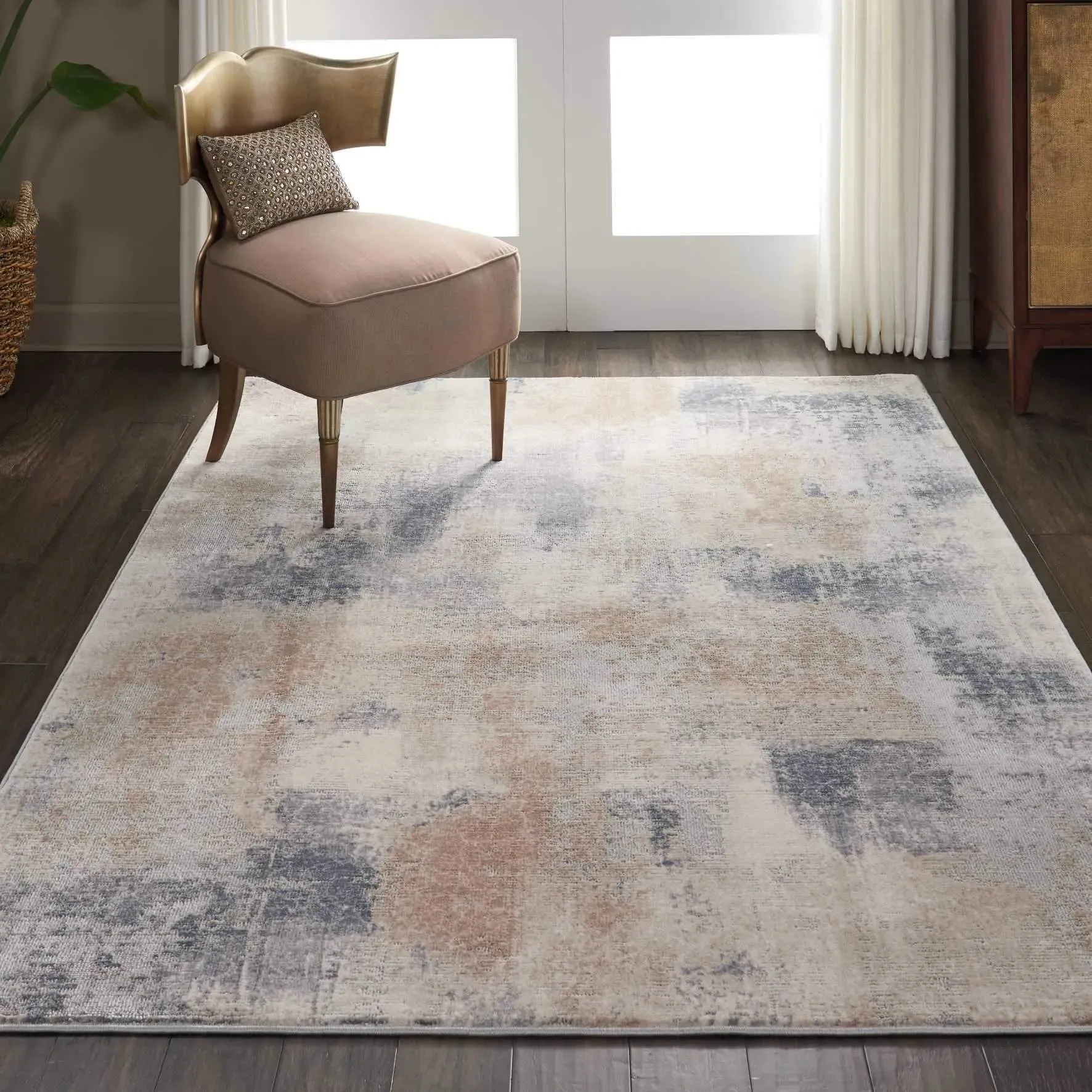 Rustic Textures RUS02 Beige/Grey Rug