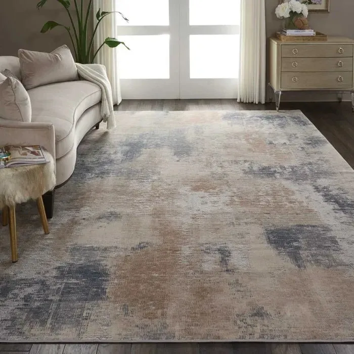 Rustic Textures RUS02 Beige/Grey Rug