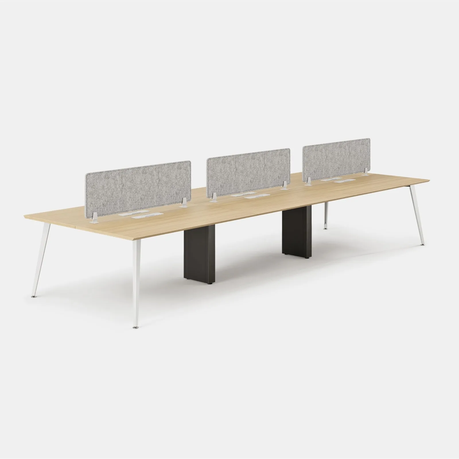 Six Person Desk Panels