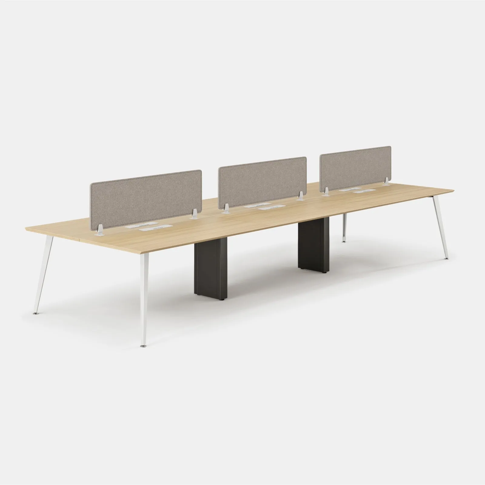 Six Person Desk Panels