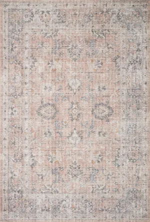 Skye Rug in Blush & Grey