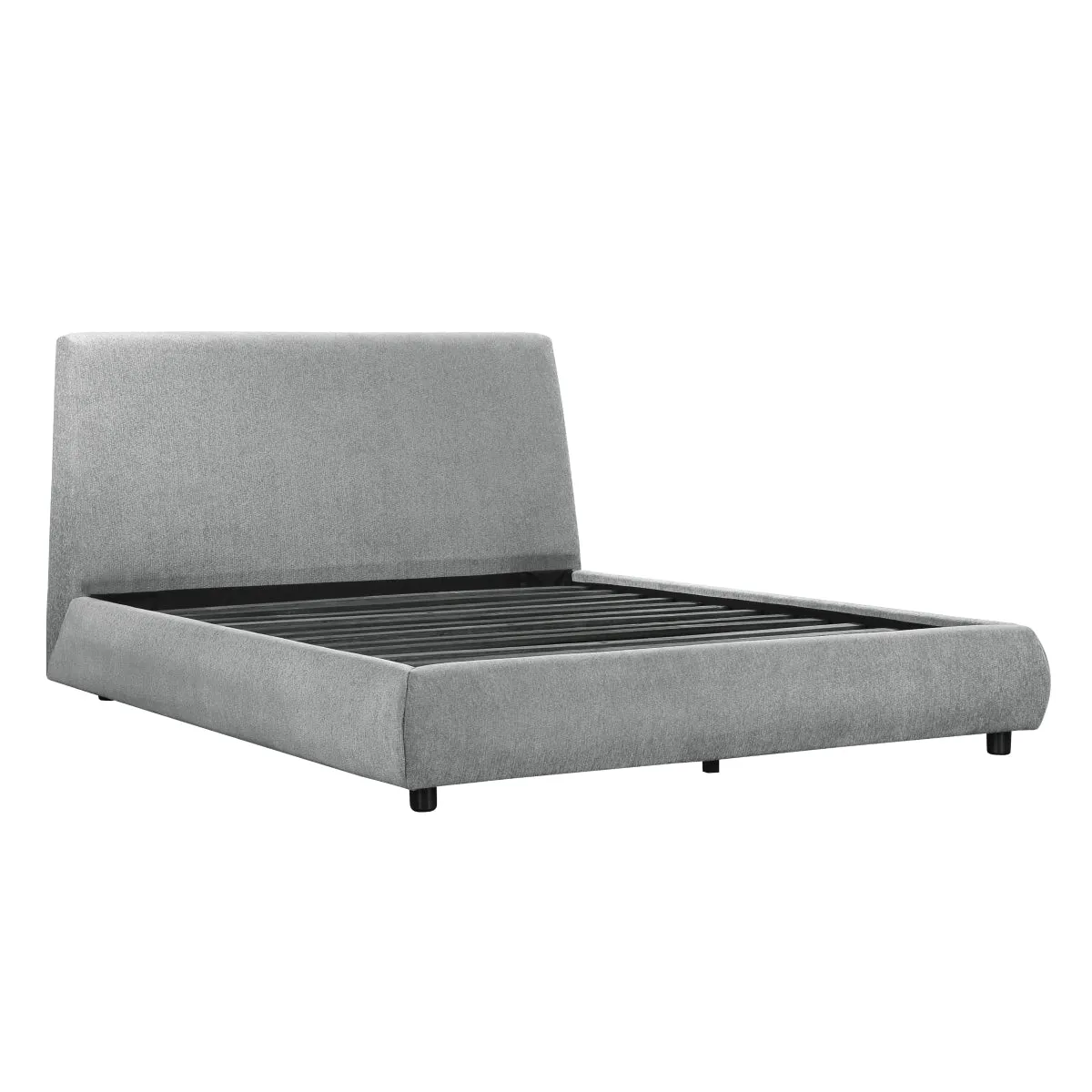 SoftTouch Modern Chenille King Size Platform Bed