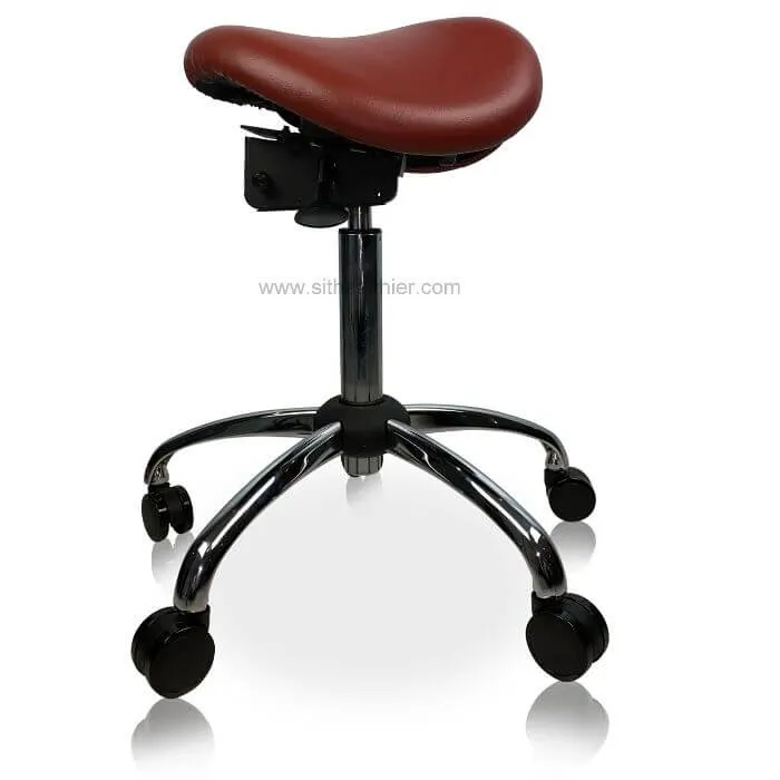 USA Patented Twin Tiltable Saddle Stool with Adjustable Seat Width and Center Gap