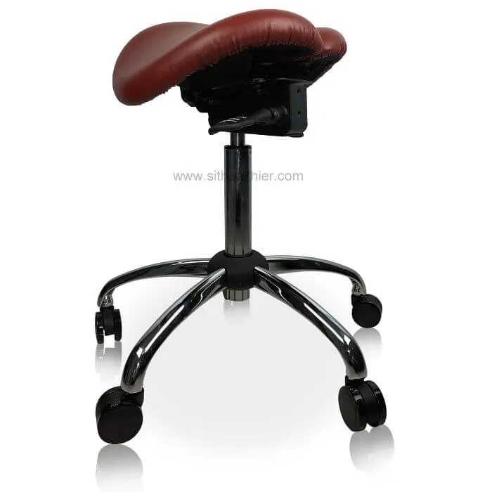 USA Patented Twin Tiltable Saddle Stool with Adjustable Seat Width and Center Gap