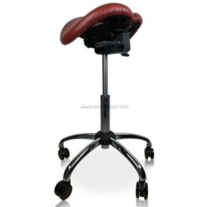 USA Patented Twin Tiltable Saddle Stool with Adjustable Seat Width and Center Gap