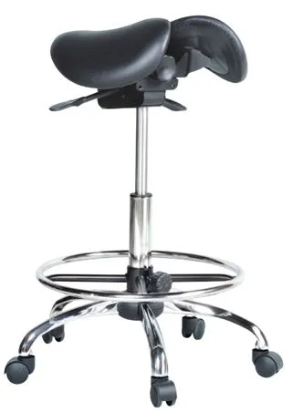 USA Patented Twin Tiltable Saddle Stool with Adjustable Seat Width and Center Gap