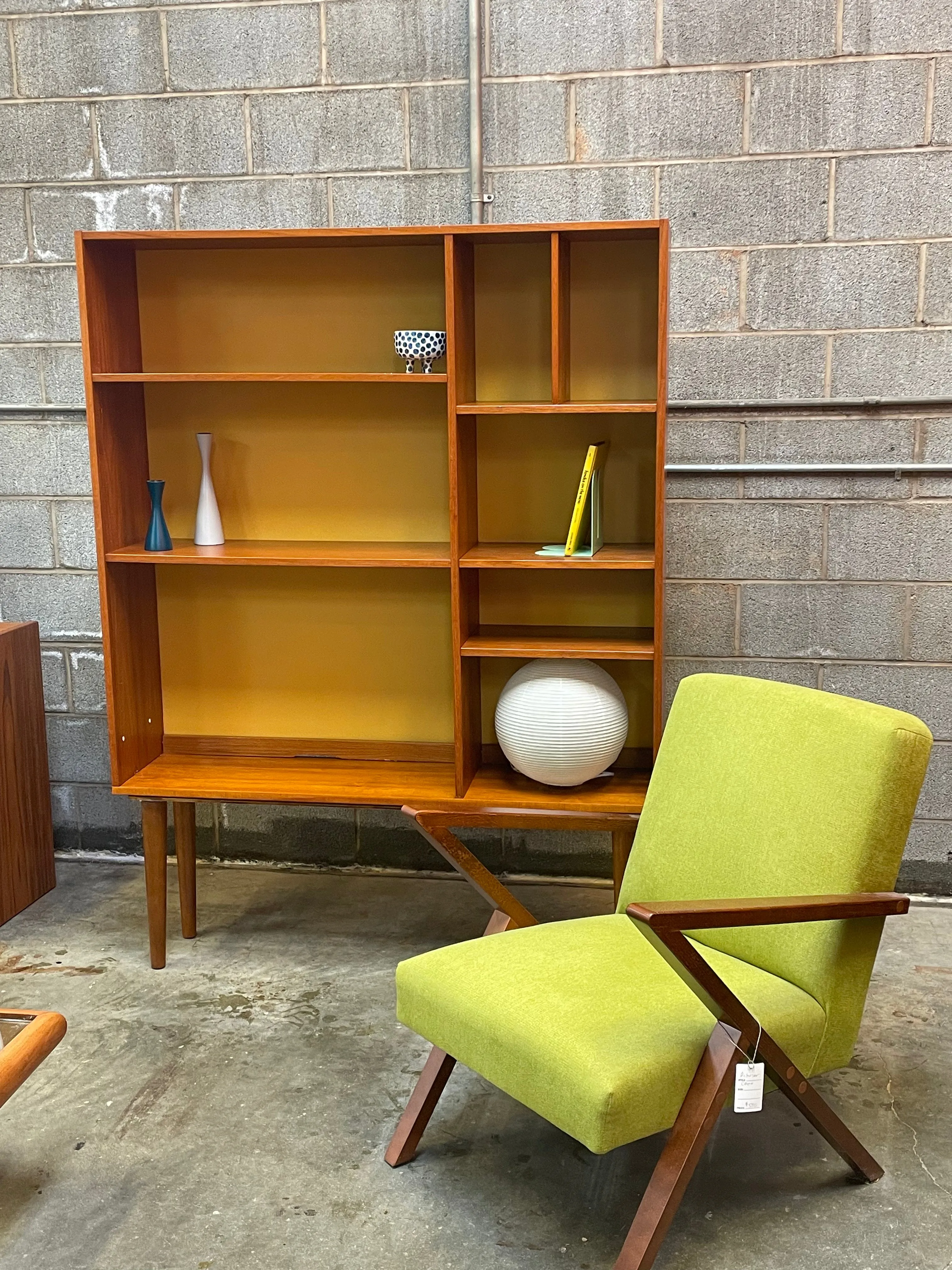 Vintage Teak Upcycled Display Shelf