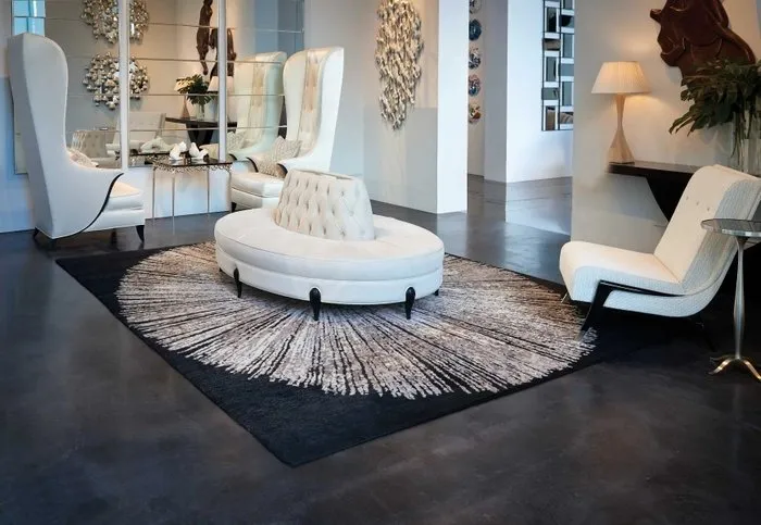 Wool & Silk CGS21 Noir Rug