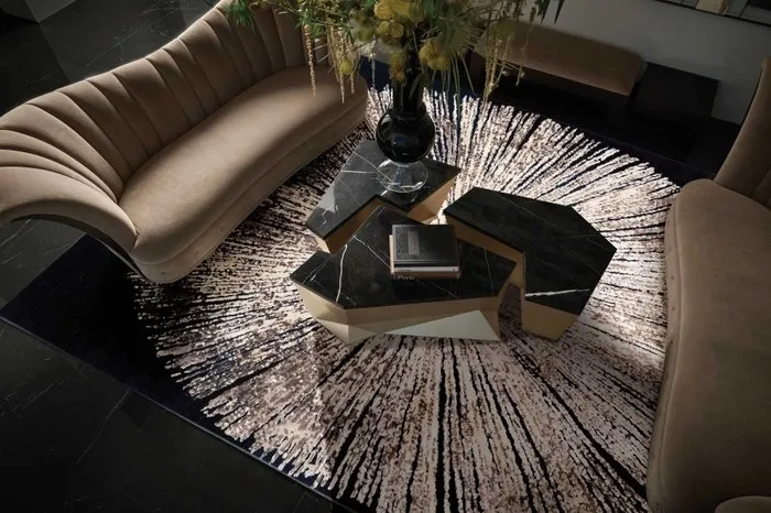 Wool & Silk CGS21 Noir Rug