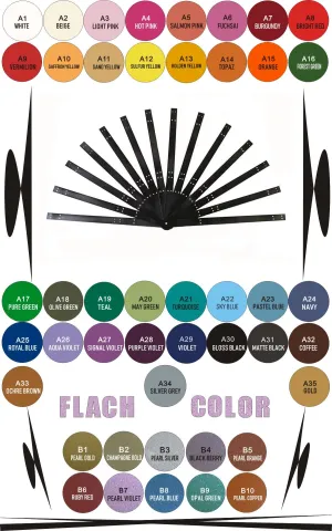 XL two layers feathers fan Metal aluminum staves Set of 14  & Hardware Assembly Kit